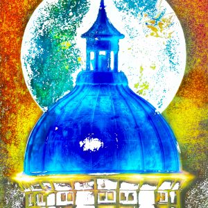 Blue Dome & Moon - Copper