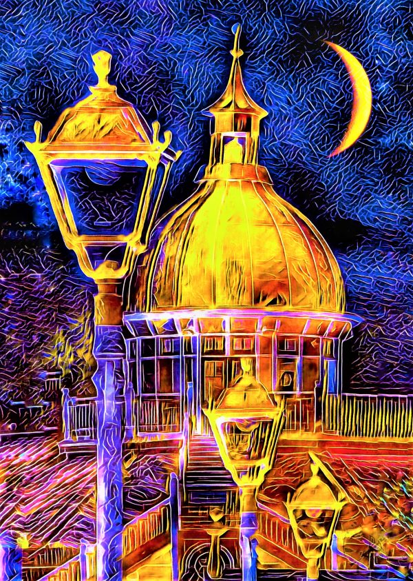Funky Pier at Night