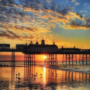 JULY SUNRISE AT PIER LANDSCAPE