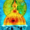 golden dome blue sky
